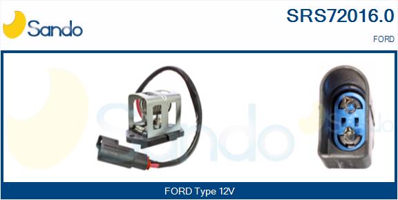 Resistore addizionale, elettromotore-ventola radiatore SANDO SRS72016.0