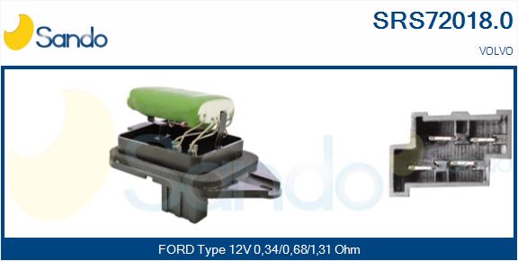 Resistenza, ventilatore abitacolo SANDO SRS72018.0
