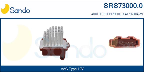Resistenza, ventilatore abitacolo SANDO SRS73000.0