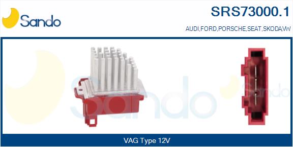 Resistenza, ventilatore abitacolo SANDO SRS73000.1