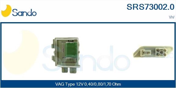 Resistenza, ventilatore abitacolo SANDO SRS73002.0