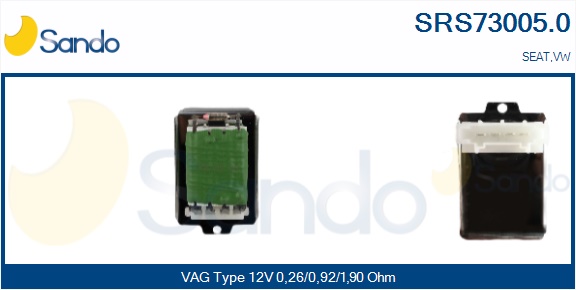 Resistenza, ventilatore abitacolo SANDO SRS73005.0