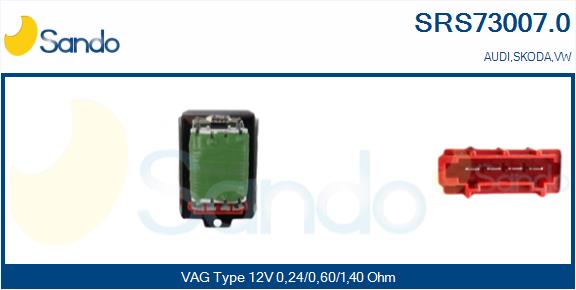 Resistenza, ventilatore abitacolo SANDO SRS73007.0