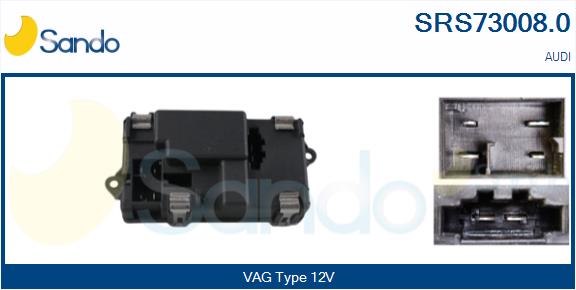 Resistenza, ventilatore abitacolo SANDO SRS73008.0