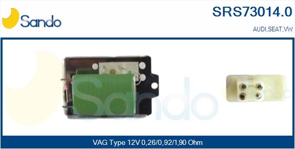 Resistenza, ventilatore abitacolo SANDO SRS73014.0