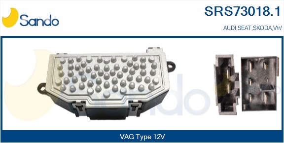 Resistenza, ventilatore abitacolo SANDO SRS73018.1