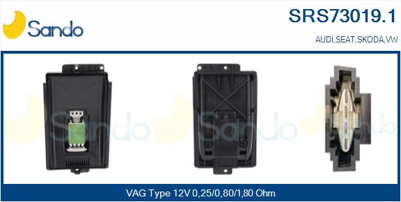 Resistenza, ventilatore abitacolo SANDO SRS73019.1