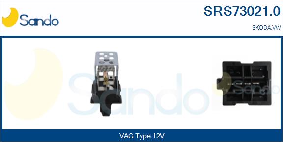 Resistenza, ventilatore abitacolo SANDO SRS73021.0