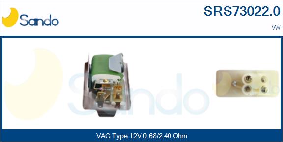 Resistenza, ventilatore abitacolo SANDO SRS73022.0