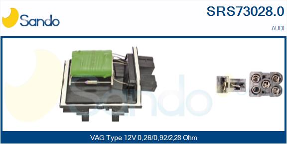 Resistenza, ventilatore abitacolo SANDO SRS73028.0
