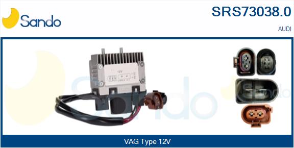 Resistore addizionale, elettromotore-ventola radiatore SANDO SRS73038.0