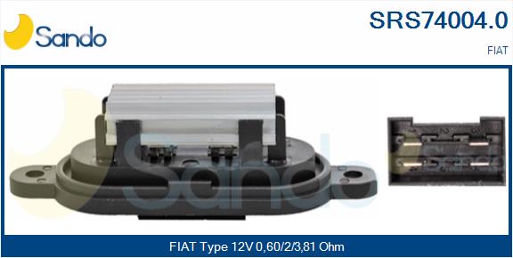 Resistenza, ventilatore abitacolo SANDO SRS74004.0
