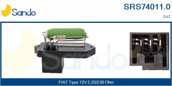 Resistenza, ventilatore abitacolo SANDO SRS74011.0