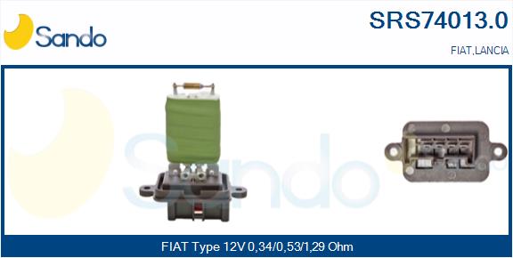 Resistenza, ventilatore abitacolo SANDO SRS74013.0