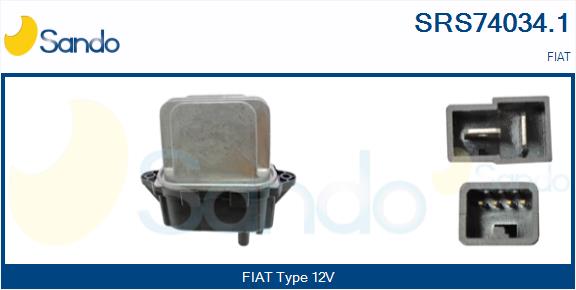 Resistenza, ventilatore abitacolo SANDO SRS74034.1