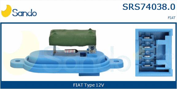 SANDO RESISTORE VENTOLA ABITACOLO FIAT