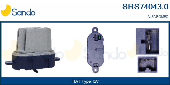 Resistenza, ventilatore abitacolo SANDO SRS74043.0