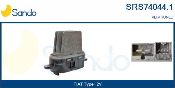 Resistenza, ventilatore abitacolo SANDO SRS74044.1