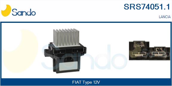 Resistenza, ventilatore abitacolo SANDO SRS74051.1