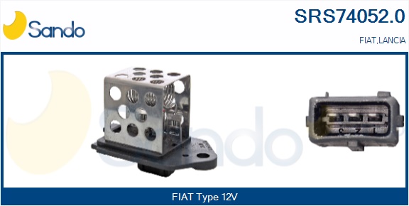 Resistore addizionale, elettromotore-ventola radiatore SANDO SRS74052.0