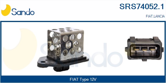 Resistore addizionale, elettromotore-ventola radiatore SANDO SRS74052.1