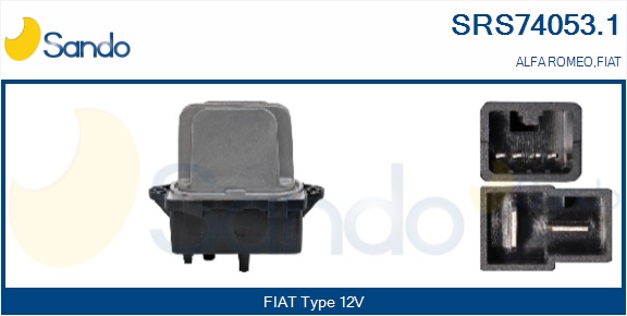 Resistenza, ventilatore abitacolo SANDO SRS74053.1