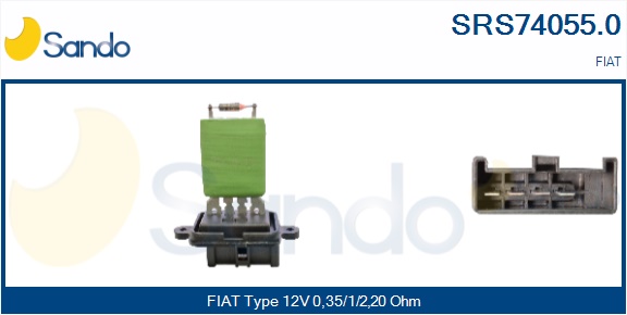 Resistenza, ventilatore abitacolo SANDO SRS74055.0