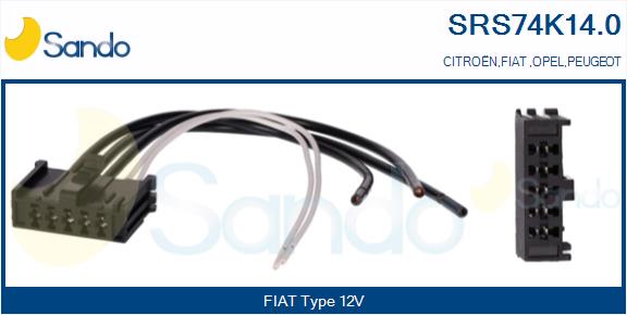 Fascio cavi, termoventilat. abitacolo(sistema preriscal. mot SANDO SRS74K14.0