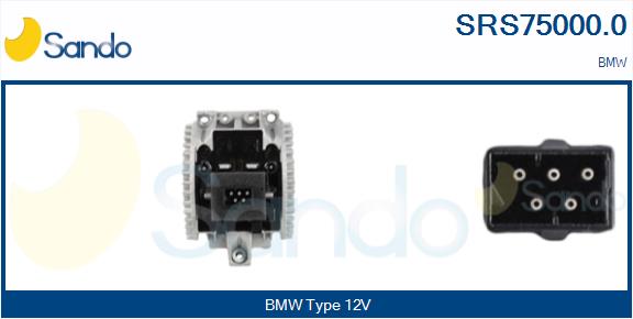 Resistenza, ventilatore abitacolo SANDO SRS75000.0