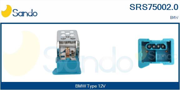 Resistenza, ventilatore abitacolo SANDO SRS75002.0