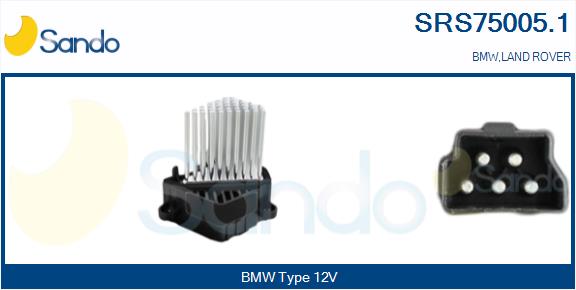 Resistenza, ventilatore abitacolo SANDO SRS75005.1