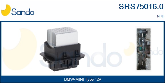 Resistenza, ventilatore abitacolo SANDO SRS75016.0