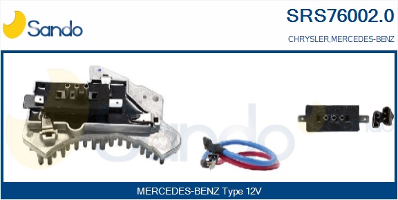 Resistenza, ventilatore abitacolo SANDO SRS76002.0