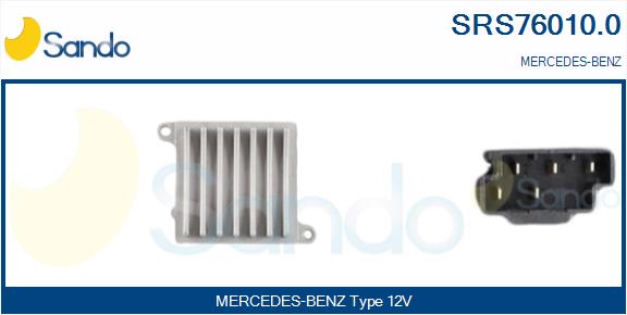 Resistenza, ventilatore abitacolo SANDO SRS76010.0