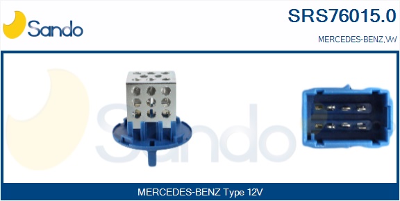 Resistenza, ventilatore abitacolo SANDO SRS76015.0