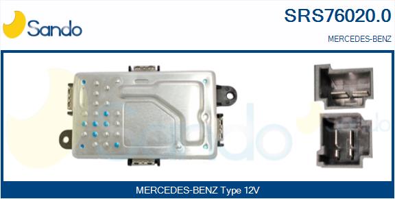 Resistenza, ventilatore abitacolo SANDO SRS76020.0