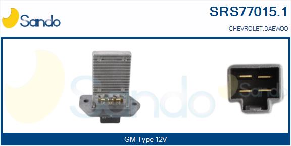 Resistenza, ventilatore abitacolo SANDO SRS77015.1