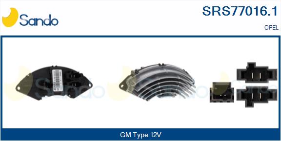 Resistenza, ventilatore abitacolo SANDO SRS77016.1