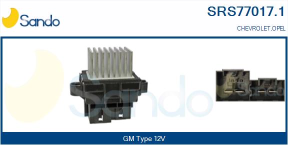 Resistenza, ventilatore abitacolo SANDO SRS77017.1
