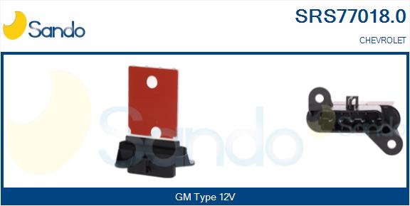 Resistenza, ventilatore abitacolo SANDO SRS77018.0