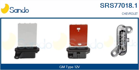 Resistenza, ventilatore abitacolo SANDO SRS77018.1