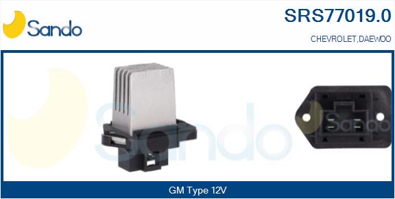 Resistenza, ventilatore abitacolo SANDO SRS77019.0