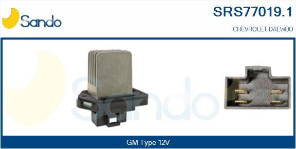 Resistenza, ventilatore abitacolo SANDO SRS77019.1