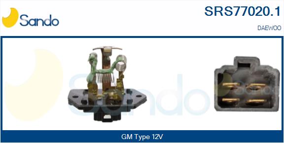 Resistenza, ventilatore abitacolo SANDO SRS77020.1