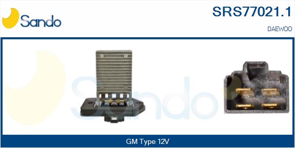 Resistenza, ventilatore abitacolo SANDO SRS77021.1