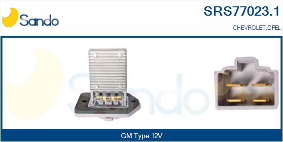 Resistenza, ventilatore abitacolo SANDO SRS77023.1