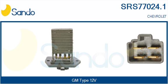 Resistenza, ventilatore abitacolo SANDO SRS77024.1