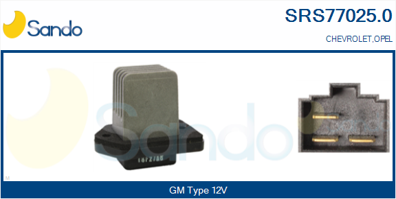 Resistenza, ventilatore abitacolo SANDO SRS77025.0