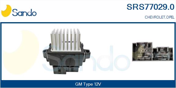 Resistenza, ventilatore abitacolo SANDO SRS77029.0