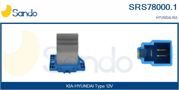 Resistenza, ventilatore abitacolo SANDO SRS78000.1